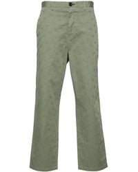 Paul Smith - Monogram-Jacquard Straight Trousers - Lyst