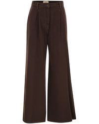 Weekend by Maxmara - Nanda Cotton Bull Trousers - Lyst