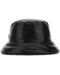 Prada - Nappa Leather Padded Hat - Lyst
