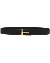 Tom Ford - Buckle Logo Reversible Belt - Lyst
