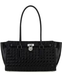 MICHAEL Michael Kors - Black Leather Hamilton Shoulder Bag - Lyst