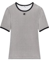 Courreges - Houndstooth T-Shirt - Lyst