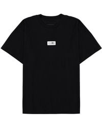 MM6 by Maison Margiela - Round-Neck Graphic T-Shirt - Lyst