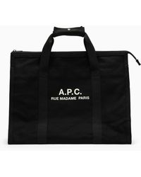A.P.C. - Cotton Shopping Bag With Logo - Lyst