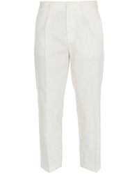 Gcds - Cropped Cotton Trousers - Lyst