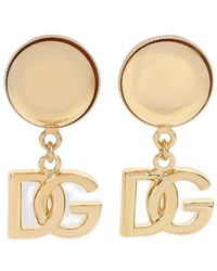 Dolce & Gabbana - Logo Hanger Oorbellen - Lyst