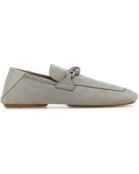 Bottega Veneta - Suede Daddy Loafers - Lyst