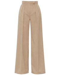 Max Mara - Flared Pleated Pants - Lyst