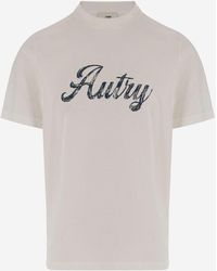 Autry - Cotton T Shirt With Logo Print - Lyst