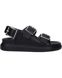 McQueen - Ciabatte E Zoccoli Alabama Uomo Pelle Nero - Lyst