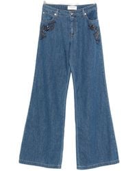 ERMANNO FIRENZE - Flared Leg Denim Jeans - Lyst