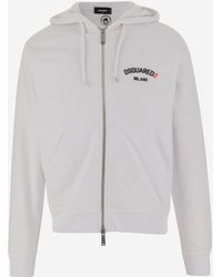DSquared² - Katoenen Hoodie Met Logo - Lyst
