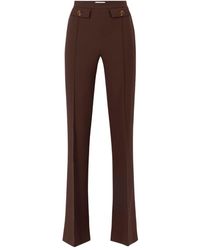 Elisabetta Franchi - Schlaghose mit Knopfdetail - Lyst