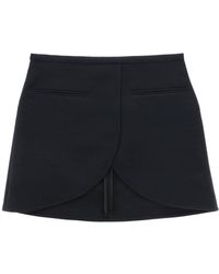 Courreges - Courreves Ellipse Twill Minirock in - Lyst