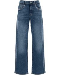 7 For All Mankind - Stretch Denim Stovepipe Jeans - Lyst