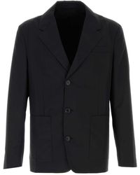 Prada - Wool Blend Blazer - Lyst