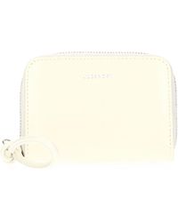 Jil Sander - Women Coin Pocket Leder Beige/Milch - Lyst