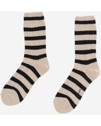 ANT45 - Chaussettes en coton mélangé extensible à motif rayé - Lyst