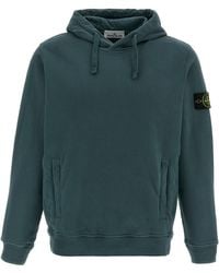 Stone Island - Logo Badge Hoodie - Lyst