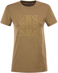 Max Mara - Mxmgiovane T Shirt With Monogram Logo - Lyst