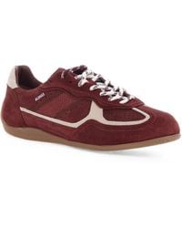 Alohas - Tb.91 Suede Burgundy Leather Sneakers - Lyst