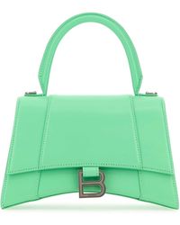 Balenciaga - Mint Leather Small Hourglass Handbag - Lyst