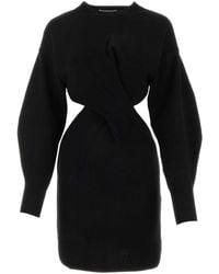 McQueen - Wool Blend Dress - Lyst