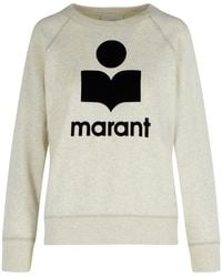 Isabel Marant - 'millyny' 'ecru' Katoen Blend Sweatshirt - Lyst