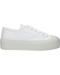 Prada - Sneakers Vrouw Stof Wit - Lyst