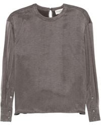 Officine Generale - Rimy Buttoned Long-Sleeve Top - Lyst