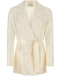 Fendi - Silk Blazer - Lyst