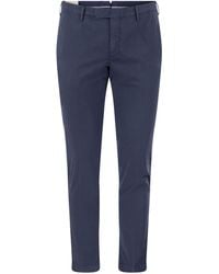PT Torino - Pantalon maigre en coton et en soie - Lyst