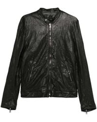 Dolce & Gabbana - Lambskin Zip-Up Jacket - Lyst