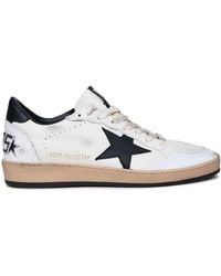 Golden Goose - 'Ball Star' White Lear Sneakers - Lyst