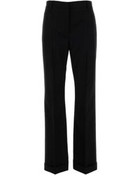 Prada - Gabardine Pant Wool - Lyst