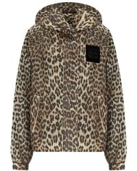 Ganni - Animal Print Nylon Jacket - Lyst