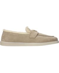 Prada - Loafers Suede/Desert - Lyst