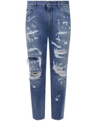 Dolce & Gabbana - Katoen Denim Jeans - Lyst