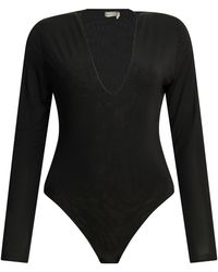 Zimmermann - Viscose Elastane Long-Sleeved Bodysuit - Lyst