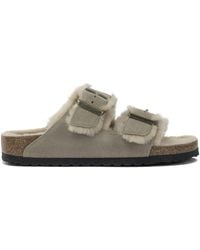 Birkenstock - "Arizona Shearling" Sandals - Lyst