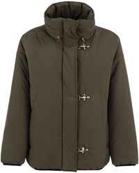 Fay - Padded Nylon Jacket With Hooks - Lyst