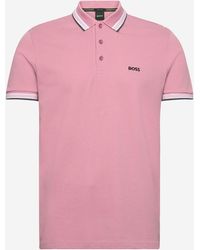 BOSS - Cotton Piqué Polo Shirt With Logo - Lyst