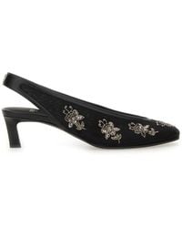 Fendi - Slingback With Embroidery - Lyst