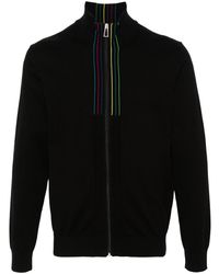 Paul Smith - Sports Stripe Organic Cotton Cardigan - Lyst