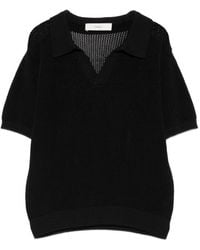 DUNST - Cotton And Linen Polo Shirt - Lyst