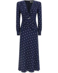 Alessandra Rich - Polka Dot Dress - Lyst