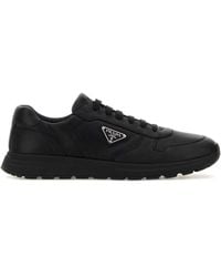 Prada - Solid Logo Sneakers - Lyst