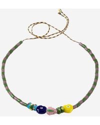 Sorbet Island - Necklace With Assorted Glass Beads - Lyst