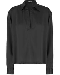 Tom Ford - Silk Satin Polo Shirt - Lyst
