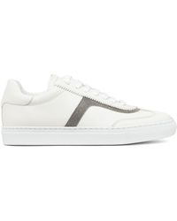 Brunello Cucinelli - Zapatillas De Piel Con Cuentas Monili - Lyst